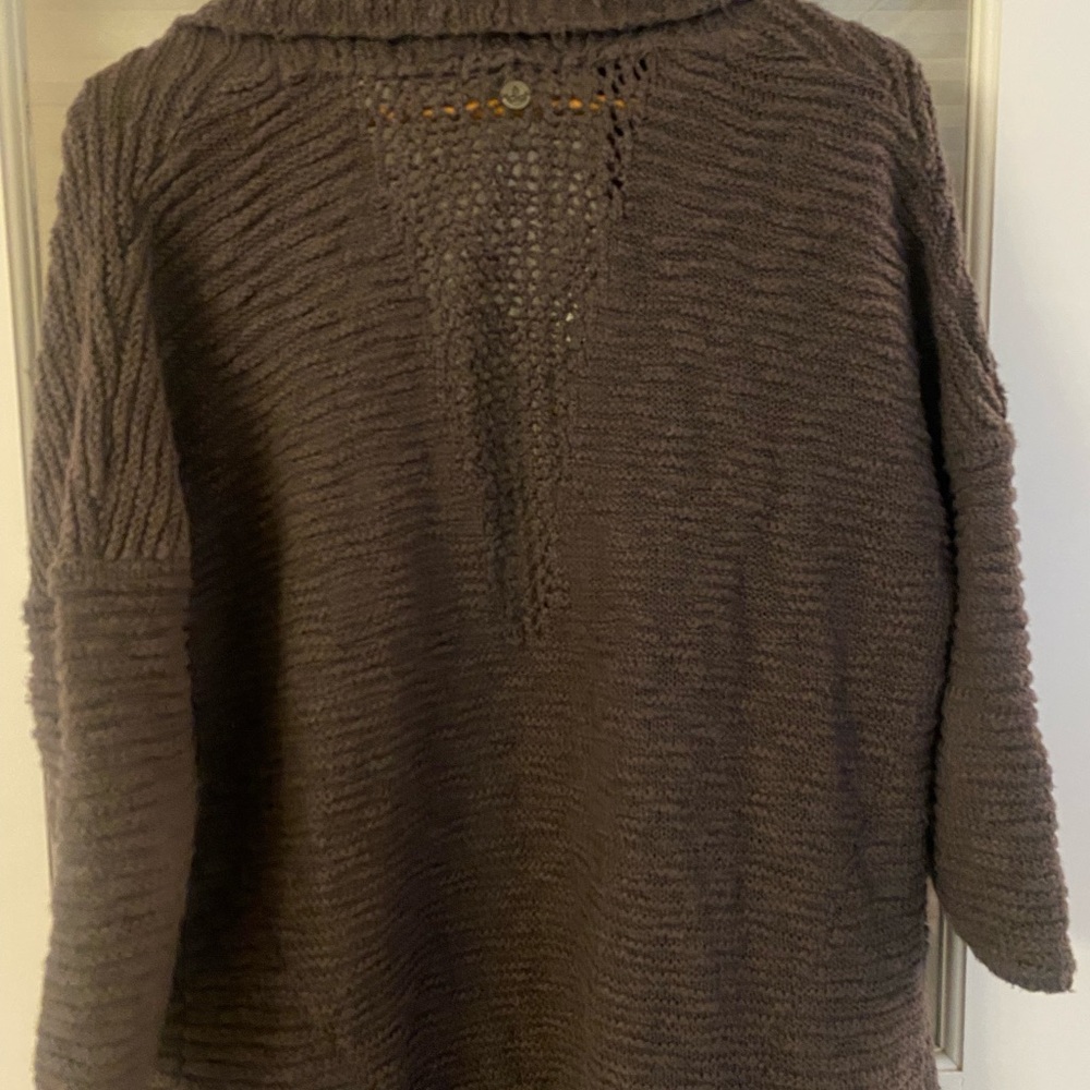 Prana Open-Front dusty purple Knit Cardigan